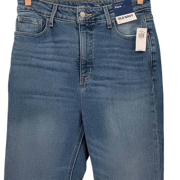 Old Navy Womens 8 Higher High Rise Flare Jeans in Clover NWT - Picture 4 of 16
